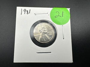 lot 21 image: 1981 Steel Penny