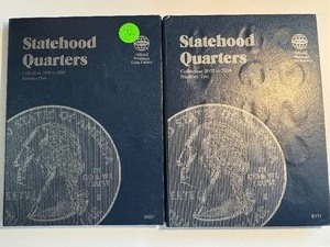 lot 32 image: Nearly Complete Set of Statehood Quarters 1999-2005 (missing 2 coins)