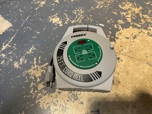 lot 193 image: Ferrex 25Ft. Cord Reel with Four Outlets