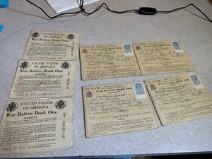 lot 204 image: World War II War Ration Books
