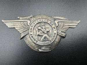 lot 266 image: Vintage St. Christopher Badge - Car, Boat, Train