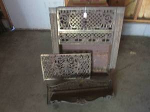 lot 21 image: (G) Vintage Cast Metal Stove Parts ...