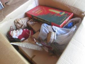 lot 49 image: (G) Big Box of Misc Christmas Decor...