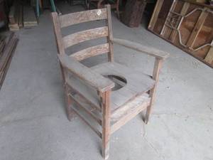 lot 106 image: (G) Vintage Wood Full-Size Bathroom...
