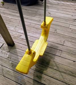 lot 49 image: Vintage Childrens Toy Porch Swing