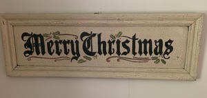 lot 55 image: MERRY CHRISTMAS Sign