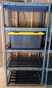 lot 38A image: Plastic Storage Shelf and Bin #2