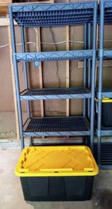 lot 38C image: Plastic Storage Shelf and Bin #4