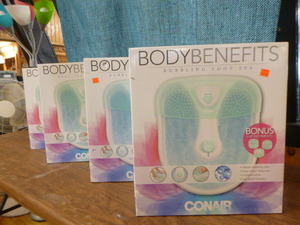 4 Conair Body Benefits Bubbling Foot Spa