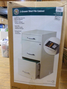 Space Solutions 3-Drawer Steel File Cabinet