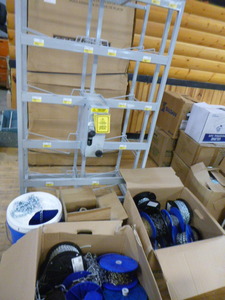 Spools of Chain with Spool Rack