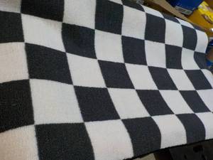 Room Essentials New 4 ft x 5 ft 6  Area Rug- checkerboard