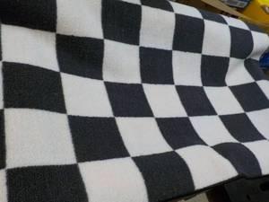 Room Essentials New 4 ft x 5 ft 6  Area Rug- checkerboard