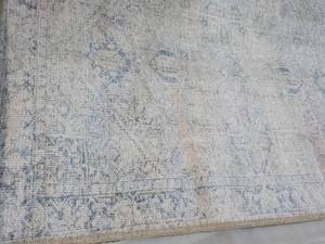 Amber Collection 2 ft x 3ft Blue Accent Rug