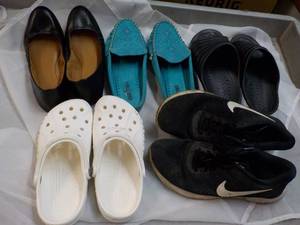 5 pair Shoes size 7 and 10...