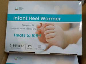 4 x 25 per box Infant Heel Warmers good for all ages