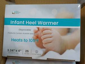4 x 25 per box Infant Heel Warmers good for all ages