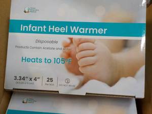 4 x 25 per box Infant Heel Warmers good for all ages