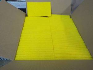 Case of 60 x 3 x 5 Yellow Cleaning Pads