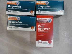 Walgreens Ibuprofen and Pain Reliever- in date
