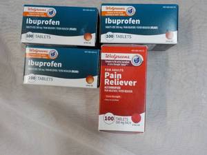Walgreens Ibuprofen and Pain Reliever- in date