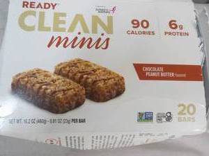 Ready Clean Minis Chocolate Peanut Butter Protein Bars- 20 bars