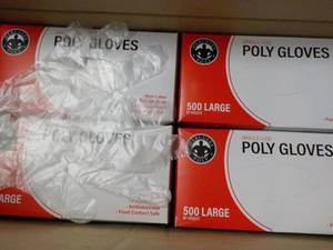10,000 size Large Polyethylene Gloves