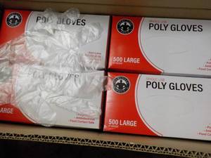 10,000 size Large Polyethylene Gloves