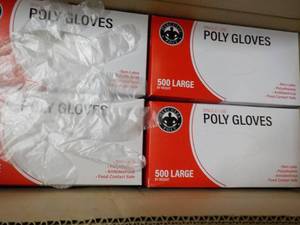 10,000 size Large Polyethylene Gloves
