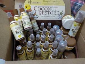37 pc Display Natures Protein Coconut Restore Trial size- 6 different products