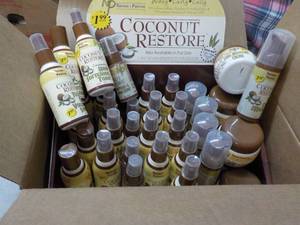 37 pc Display Natures Protein Coconut Restore Trial size- 6 different products