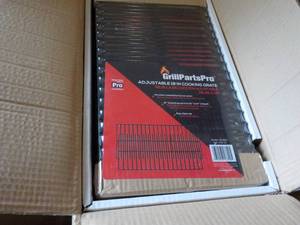 Case of 8 Grill Parts Pro Adjustable 19 Cooking Grates