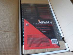 Case of 8 Grill Parts Pro Adjustable 19 Cooking Grates