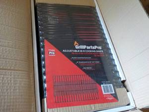 Case of 8 Grill Parts Pro Adjustable 19 Cooking Grates