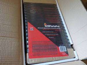 Case of 8 Grill Parts Pro Adjustable 19 Cooking Grates