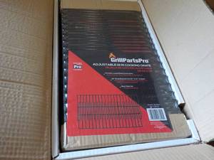 Case of 8 Grill Parts Pro Adjustable 19 Cooking Grates