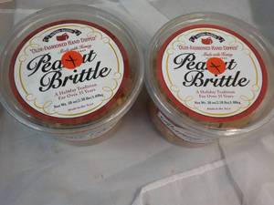 2 x 38 oz Tubs Peanut Brittle...