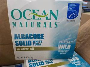 12 x 6 oz Ocean Naturals Albacore Solid White Tuna