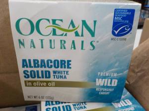 12 x 6 oz Ocean Naturals Albacore Solid White Tuna