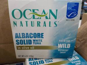 12 x 6 oz Ocean Naturals Albacore Solid White Tuna