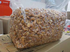 12 12 lb. bag Honey Roasted Cashews Halves and Pieces