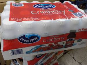 24 pack Ocean Spray Cranberry Juice 10 oz bottles