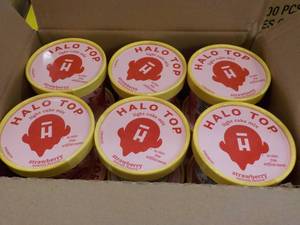 12 ct Halo Top Strawberry Individual Cake Mixes- just add water and microwave