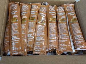 Box of 100 ct Breakfast Syrup Single Serve Packets
