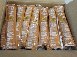 Box of 100 ct Breakfast Syrup Single Serve Packets