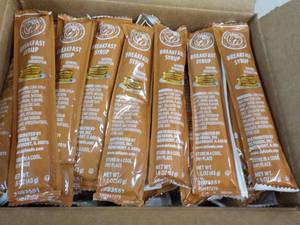 Box of 100 ct Breakfast Syrup Single Serve Packets