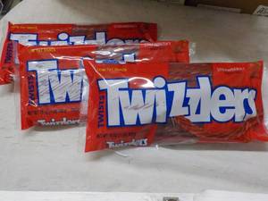 3 x 16 oz bags Strawberry Twizzlers