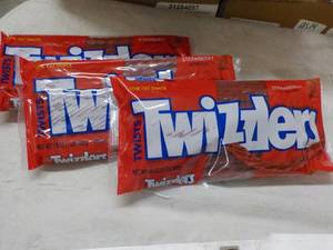 3 x 16 oz bags Strawberry Twizzlers