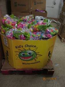 pallet of easter eggs full of jelly beans and stickers and empty easter eggs best by date of march 2024