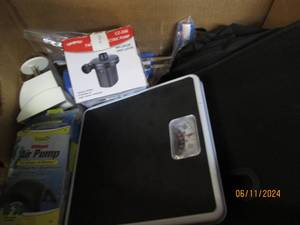 box of air pumps , scale and more...